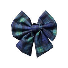 Sailor Bow -Forest Plaids