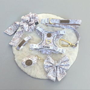 Poo Bag Holder - White Batik