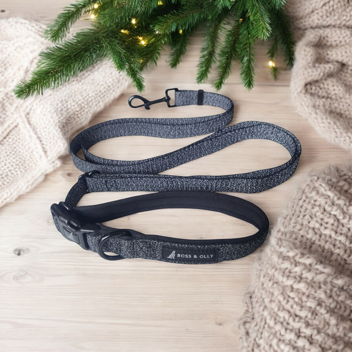 Convertible Leash Plus+  Black Reflective