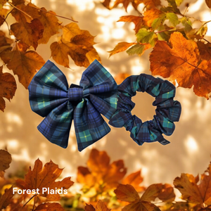 Forest Plaids Scrunchie