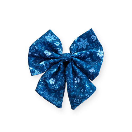 Sailor Bow - Blue Batik