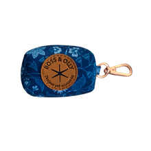 Poo Bag Holder - Blue Batik
