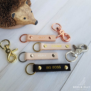 Strip leather dog tag/ luggage tag/ keychain